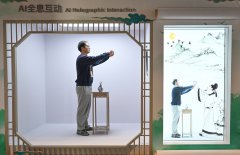 机械人穿越于现代化畜养厂房